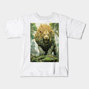 Earth Elemental Lion Kids T-Shirt